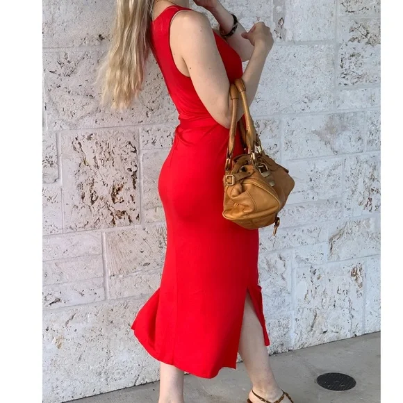 Only 1 Left!💋 NWT Cherry Red Maxi Dress 💋 - Picture 7 of 7